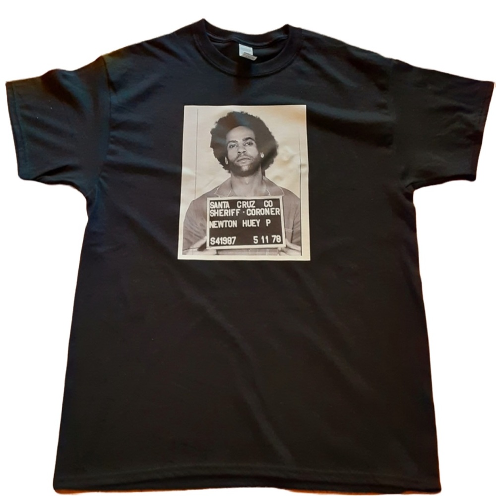 Huey Newton mug shot tee